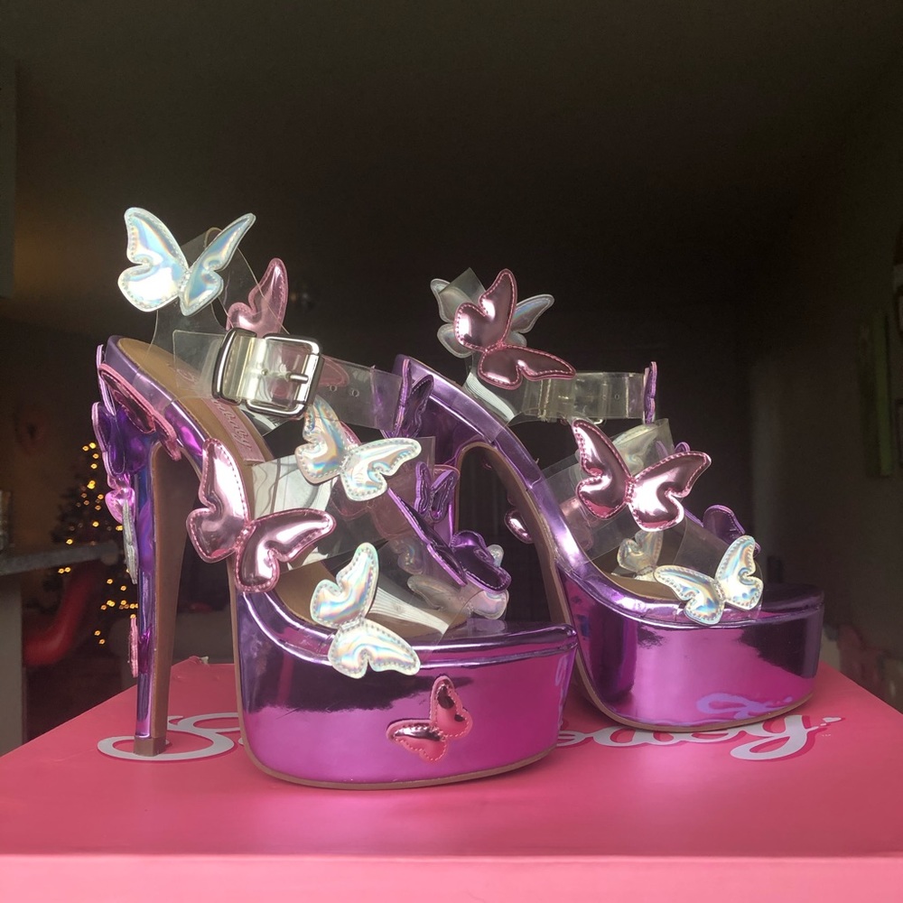 Dolls Kill Butterfly Platform Heels